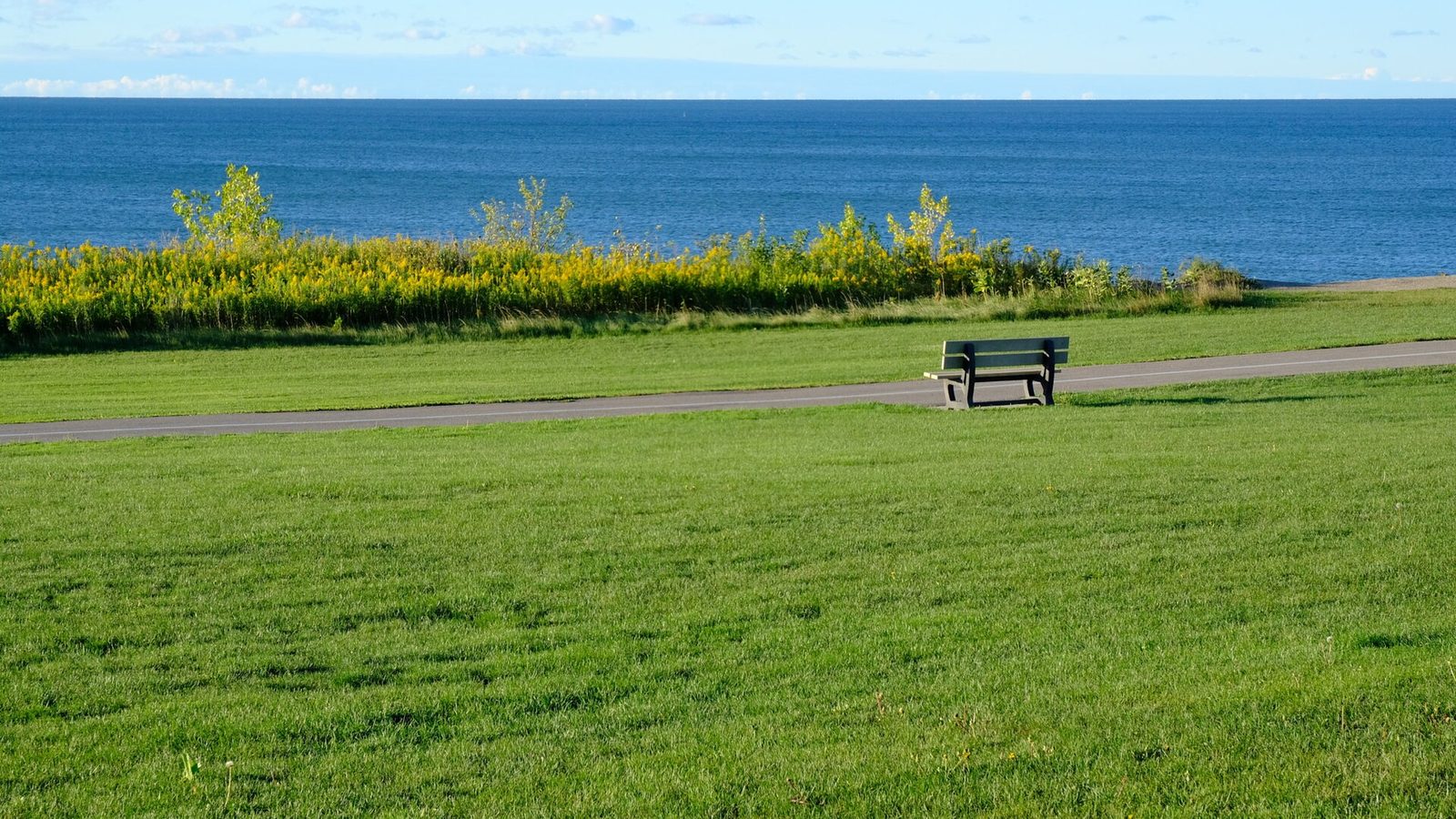 The Ajax waterfront on Lake Ontario