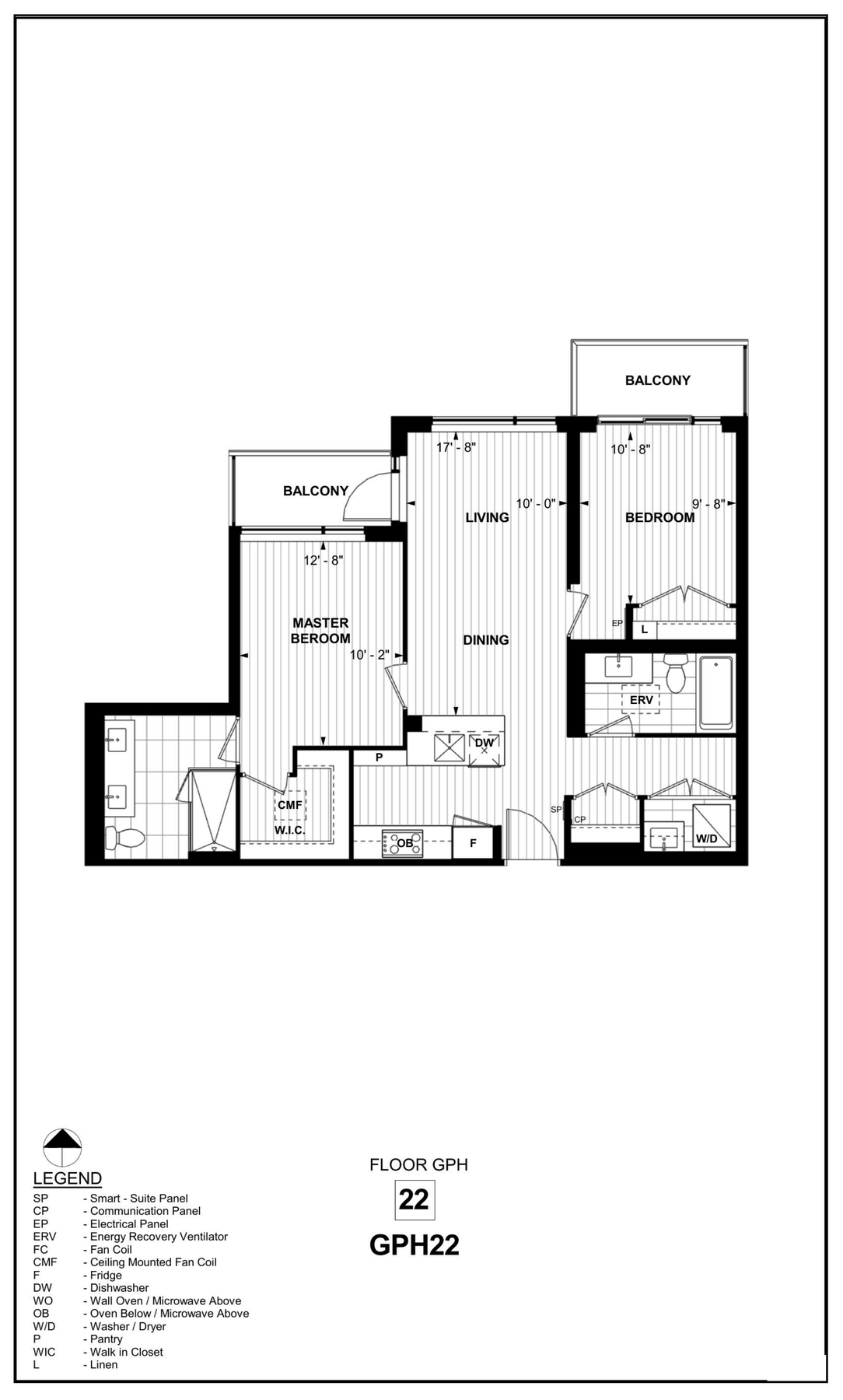 Suite GPH22 floor plan