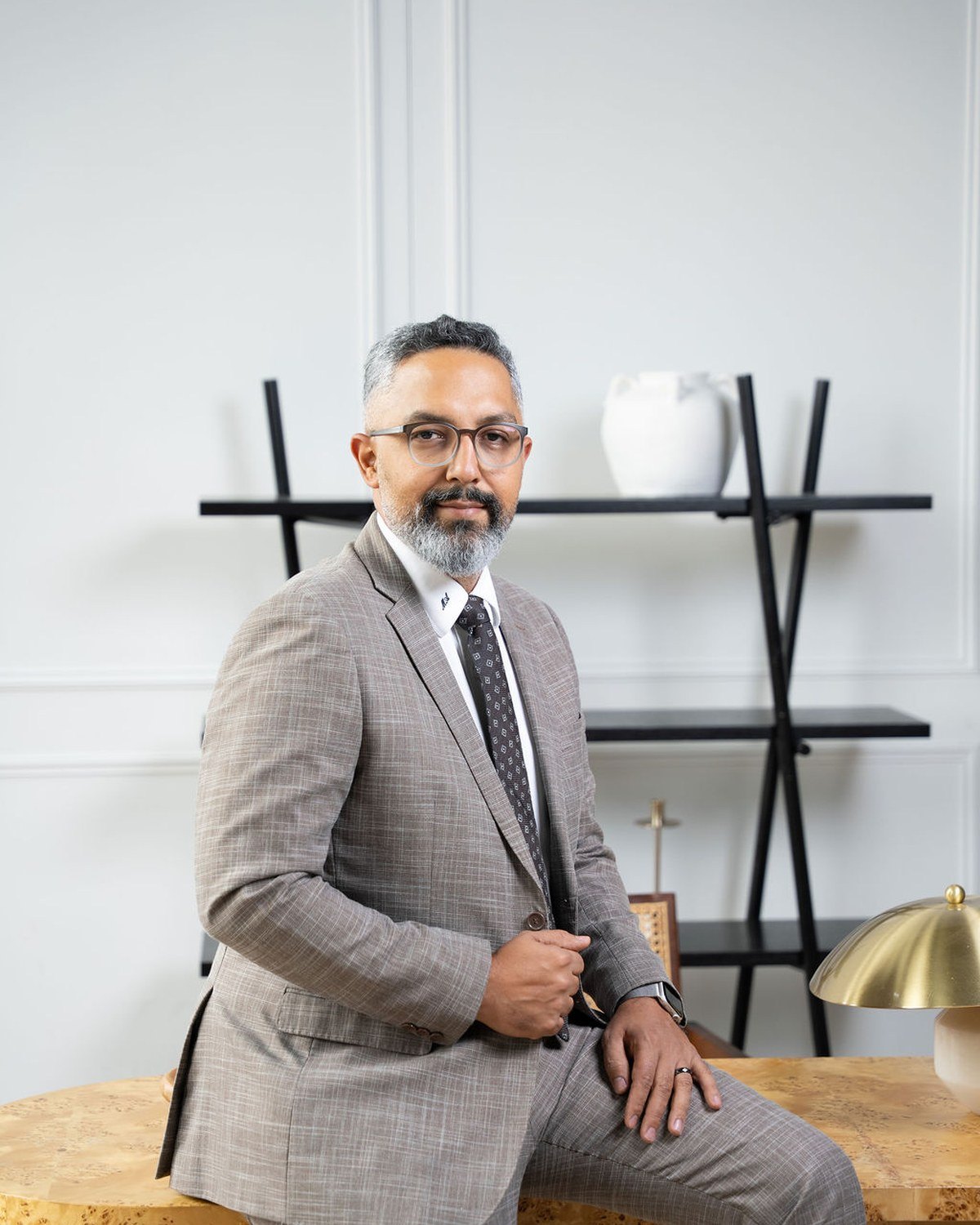 Moe Asgarian at his desk